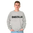thumbnail image 3 of Funny Fathers Day Gift Dadzilla Men's Crewneck Sweatshirt Brisco Brands S, 3 of 6