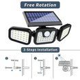 thumbnail image 3 of Wabjtam Solar Security Lights, 3 Head Motion Sensor Lights Adjustable 74 Led, 3 of 3