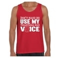 thumbnail image 1 of Awkward Styles Men's Volleyball Dad Voice Sporty Father`s Graphic Tank Tops Gift for Dad, 1 of 4