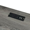 thumbnail image 4 of Convenience Concepts 47.25" Monterey Desk with Charging Station, Weathered Gray/Black, All Ages, 4 of 8