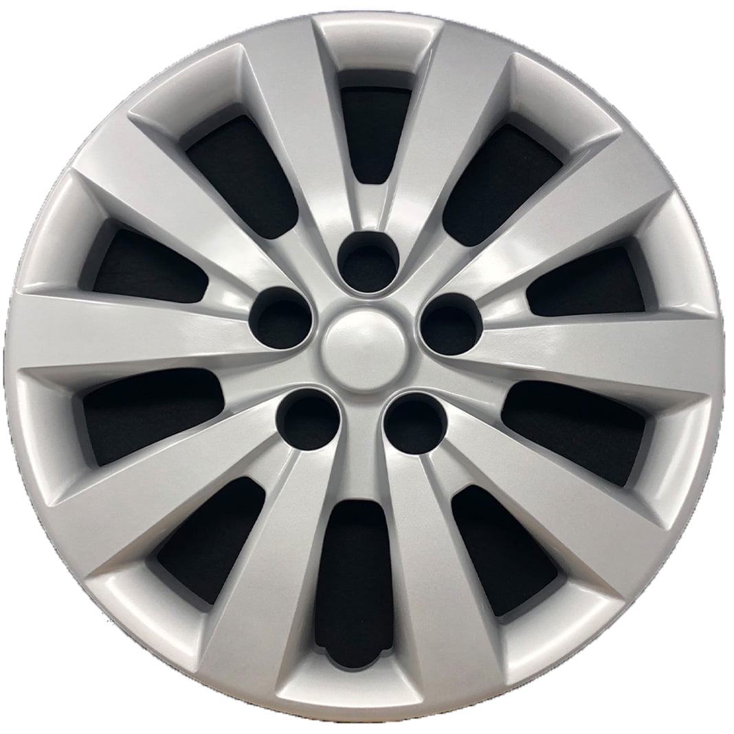 16 inch Hubcap for 2010-2012 Nissan Sentra Wheel Cover 16 in Hub Cap Silver Set of 4 Pcs 