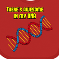 thumbnail image 4 of Inktastic Awesome Dna Boys or Girls Baby Bib, 4 of 4