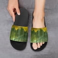 thumbnail image 6 of GZHJMY Stylish Slides for Women Men, Sunny Forest Background Soft Flexible Slip-on Sandals Slippers, 6 of 7