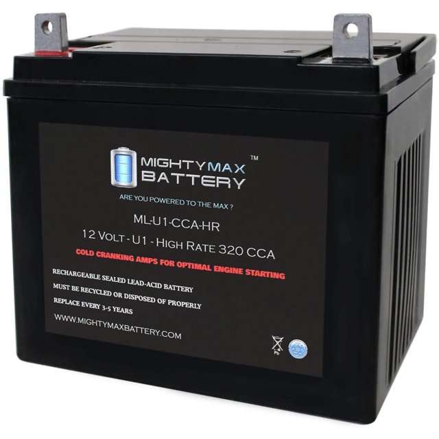 MLU1CCAHR 12V 320 CCA U1 SLA Starting Battery for Lawn, Tractors