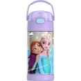 thumbnail image 1 of Thermos Kids Vacuum Insulated Funtainer Water Bottle with Flip Up Straw, 355ml, Frozen, 1 of 5