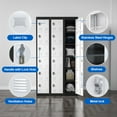 thumbnail image 3 of JAORD 72 '' Metal Locker with 6 Doors, Metal Storage Cabinet with Lockable Door, Lockers for Storage for School, Gym, Home, Office Assemble Required, 3 of 8