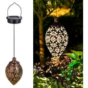 Tomshine 1 Pack LED Hanging Solar Lights Lantern for Outdoor Garden Decor