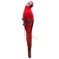 thumbnail image 4 of AMERTEER 2Pcs Foam Feather Artificial Parrot Imitation Bird Model Home Ornament (Green), 4 of 8