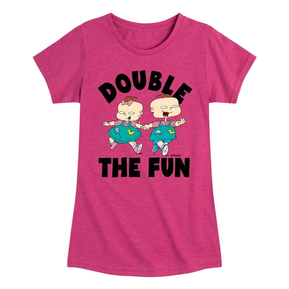 Rugrats - Double the Fun - Toddler And Youth Girls Short Sleeve Graphic T-Shirt