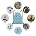 thumbnail image 6 of Daiia Turtle Pattern Drawstring Backpack, Gym Bag, Lightweight Backpack, Water-Resistant Bag Travel Sports Backpack, Fitness Bag, Yoga Bag-Small, 6 of 6