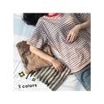 thumbnail image 1 of Women Crewneck Striped Short Sleeve T-Shirt Top Blouse Vacation Office Work Blouse Top, 1 of 4