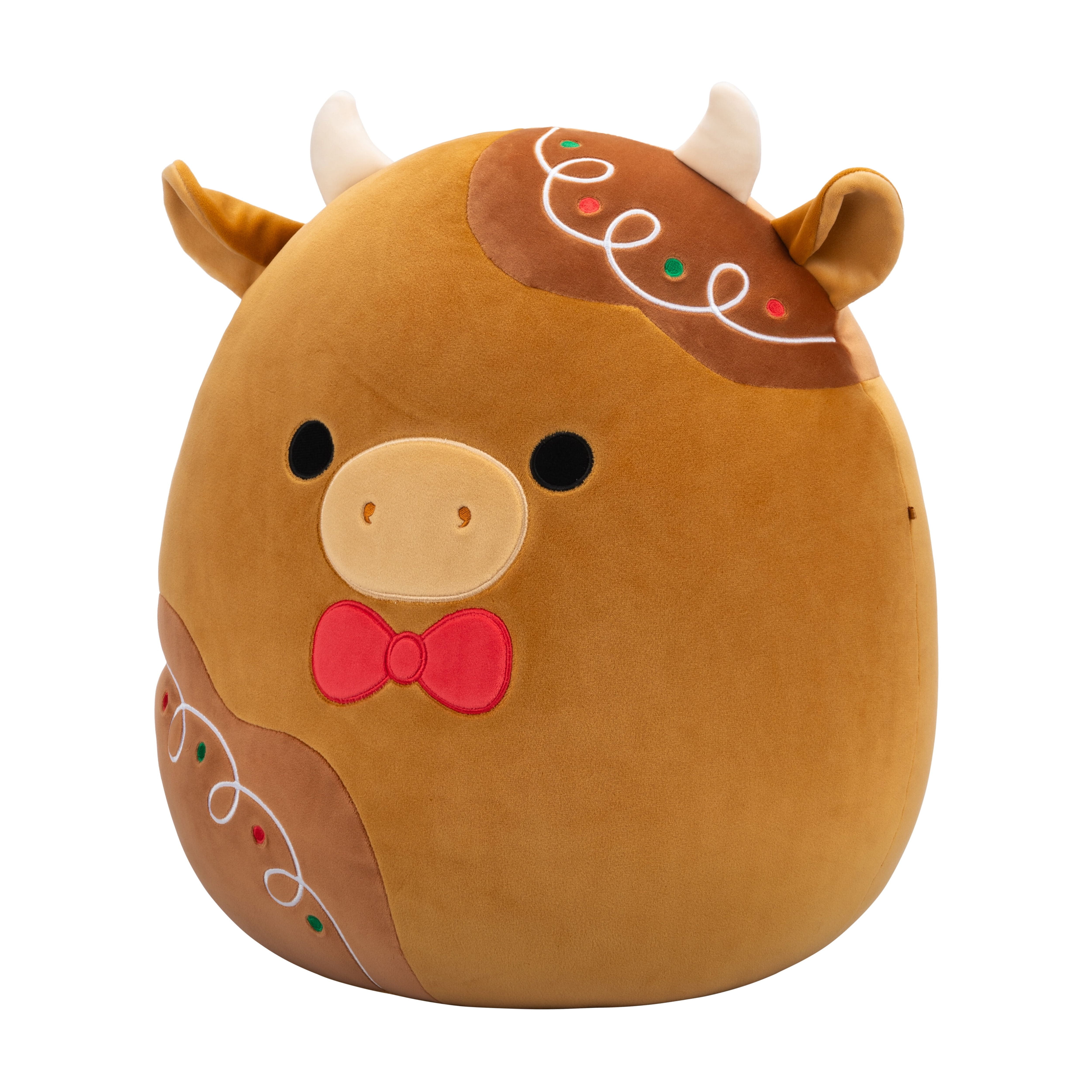 Squishmallows Official 12 inch Jericho the Gingerbread Cow - Child's Ultra Soft Stuffed Plush Toy