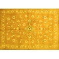 thumbnail image 1 of Ahgly Company Machine Washable Indoor Rectangle Abstract Yellow Contemporary Area Rugs, 5' x 8', 1 of 4
