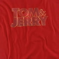 thumbnail image 2 of Tom and Jerry Movie Movie Logo Women's T Shirt,Red, Large, 2 of 6