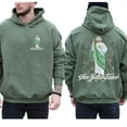 thumbnail image 3 of Saint Jude San Judas Tadeo 2-Sided Graphic Hoodie – Unisex Catholic Faith Pullover, Religious Devotion Hooded Sweatshirt, Gift for Men and Women, 3 of 7