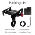 thumbnail image 6 of Universal Bike Phone Mount - 360° Rotation Anti-Shake Bicycle Phone Holder, Aluminum Handlebar Mount for Mountain Road Bikes  For 4.7" - 7.0" Phones, 6 of 9