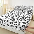 thumbnail image 3 of Manfei Gray Cheetah Print Twin Sheet Sets, Wild Animal Twin Fitted Sheet, Aesthetic Leopard Print Flat Sheet, Super Cozy Room Decor 3-Piece, 3 of 7
