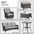 thumbnail image 4 of POCASSY 8 Piece Rattan Sofa Seating Group with Cushions, 4 of 10