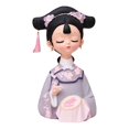thumbnail image 2 of Muñeca de Niña Antigua China de 6,7 Pulgadas, Estatua de Niña Hanfu, Figura Coleccionable de Barra Hecha a Mano, Geisha Asiática de Oficina de Resina, , Bordado BLESIY muñeca china, 2 of 5