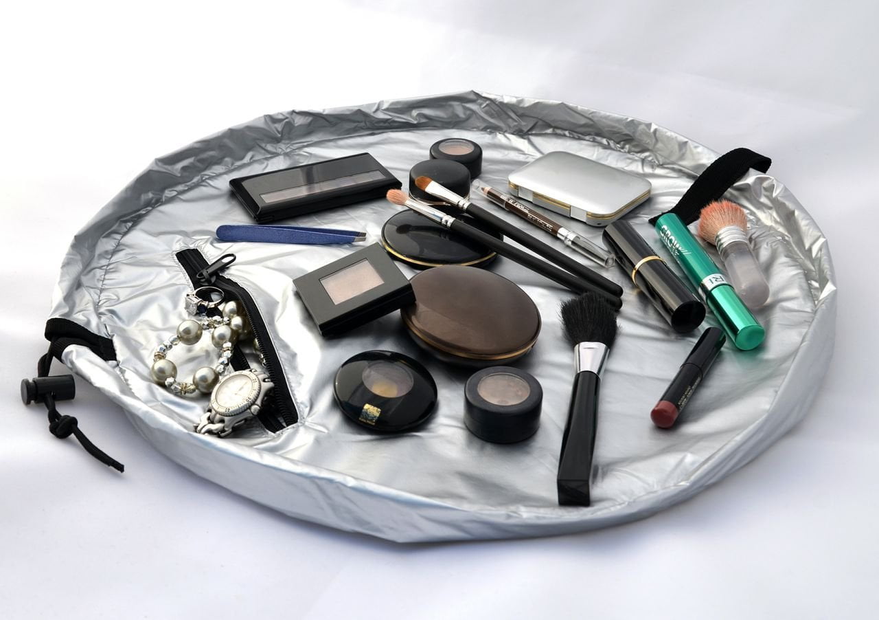 Lay N Go Cosmo 20 Cosmetic Bag See All Your Cosmetics At Once Cleanup In Seconds By Layngo From Usa
