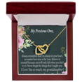 thumbnail image 1 of To Granddaughter Inspirational Message From Grandma Inseparable Necklace, 1 of 7
