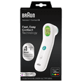 Braun Contact 5 Forehead Digital Thermometer, White, BFH175US