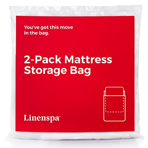 Linenspa Mattress Bag for Moving and Storage, Queen, Clear
