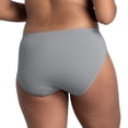 thumbnail image 2 of Women's Fruit of the Loom® Signature Seamless 4-pack Soft Hi-Cut Panty Set 4DSLHCTK Color: Silver Asst Size: 9, 2 of 4