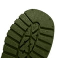 thumbnail image 4 of Women Fashion Low Ankle Slip on Rain Boots Waterproof Anti-Slip Deep Lug Sole Short Wellies Lightweight Footwear for Rainy Commute, Garden Yard Work Green 9.5(43), 4 of 6