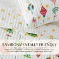 thumbnail image 5 of Christmas Quilt Set - Lightweight, Soft, Seasonal - 3-Piece Reversible Holiday Bedding Set (King / California King, Twinkling Ornaments), 5 of 6