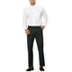 thumbnail image 2 of Pantalones de rayas INSPIRE CHIC para hombre, corte slim, pantalones formales de frente plano, 28 negro, 2 of 5