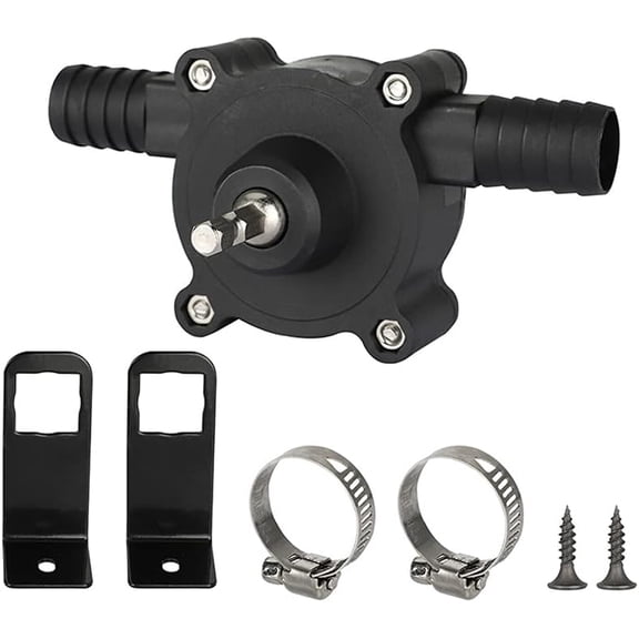 NefLaca Self Priming Pump Home Electric Drill Drive Water Oil Fluid Transfer Pumps Tools