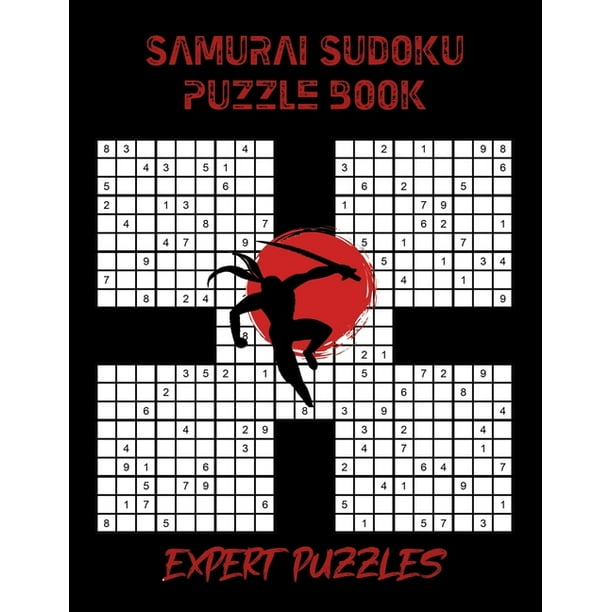 samurai sudoku puzzle book for samurai sudoku lovers 100 expert puzzles paperback walmart com