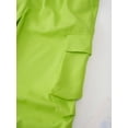 thumbnail image 6 of YONGHS Kids Girls Hip Hop Jazz Dance Cargo Pants Loose Fit Trousers with Pockets Green 130/L, 6 of 7