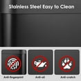 thumbnail image 4 of LAZY BUDDY 21.1 Gal Motion Sensor Trash Can, Smart Waste Bin with Soft-Close Lid, Touchless Stainless Steel Garbage Bin for Kitchen, Living Room, Office, Black, 4 of 7