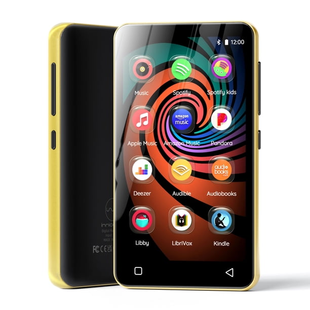 Reproductor MP3 innioasis de 160 GB con Bluetooth, WiFi para niños Black_Gold