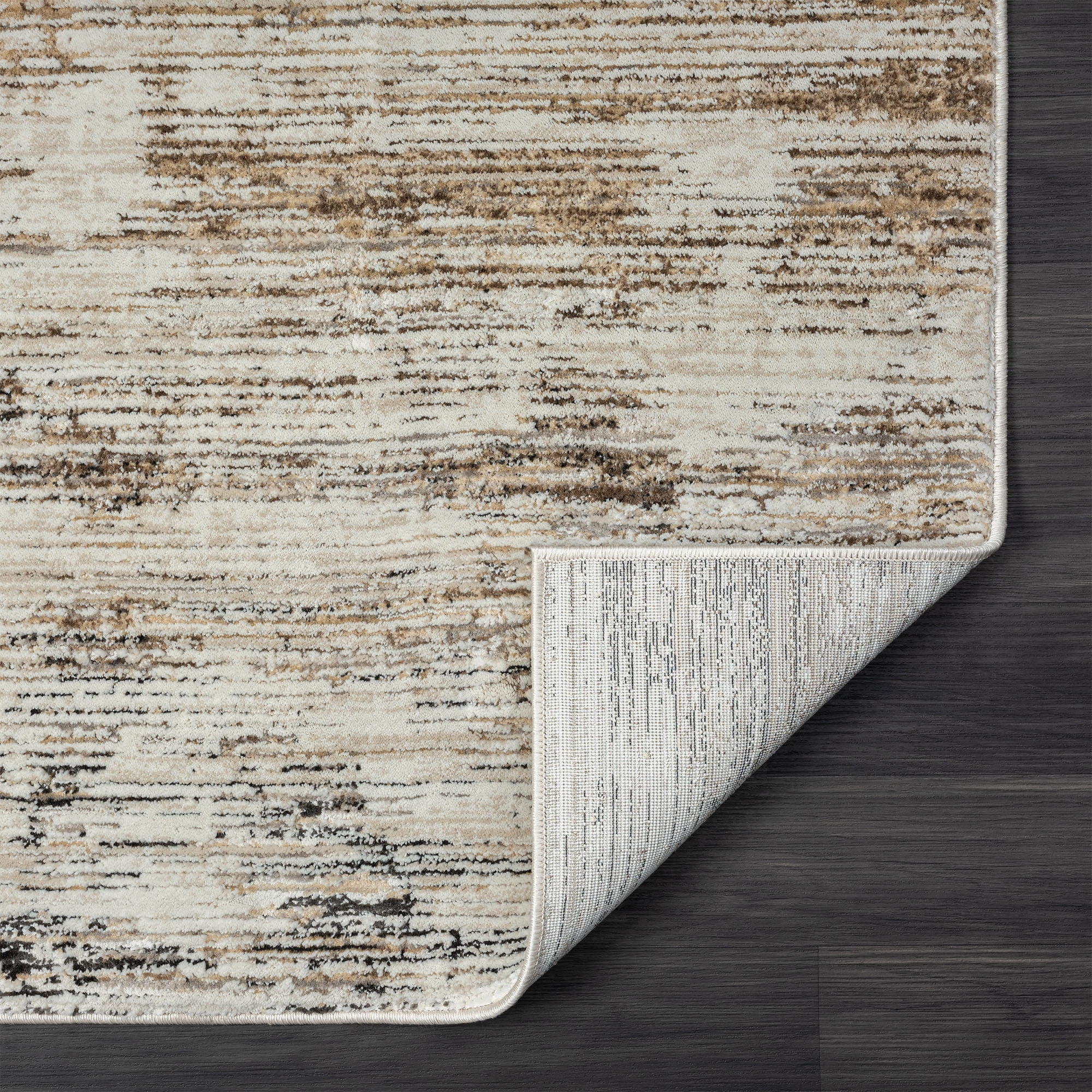 LR Home Brielle Iris Abstract Indoor Polyester Blend Area Rug, Gray/Multi, 2' x 3'