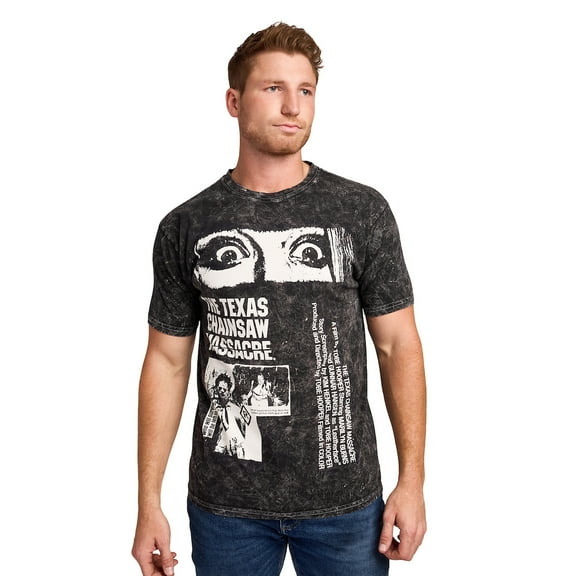 The Texas Chainsaw Massacre Men's Black Cloud Wash Short Sleeve Tee-XXL