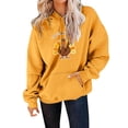 thumbnail image 1 of Gibobby Sudadera oversize mujer, Playera de Manga Larga con Capucha, Camisa para Mujer(Amarillo,M), 1 of 5