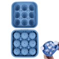 thumbnail image 1 of Soccer Ball Silicone Ice Ball Mold with Lid, Sphere Ice Cube Maker for Whiskey, Cocktails & Drinks, Reusable Football Shaped Ice Tray, 1 of 7