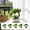 Green, variant on Artificial Potted Plants, 7.87 Inch Realistic Plastic Greenery with Bendable Stems for Indoor Home Decor, Table Centerpiece, Living Room & TV Cabinet