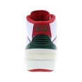 thumbnail image 3 of Nike Air Jordan 2 Retro Leather GS Boys Shoes Size 5.5, Color: White/Fire Red/Fir/Sail, 3 of 4
