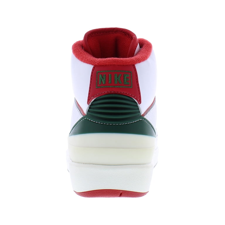 Nike Air Jordan 2 Retro GS Boys Shoes Size 4.5, Color: White/Fire