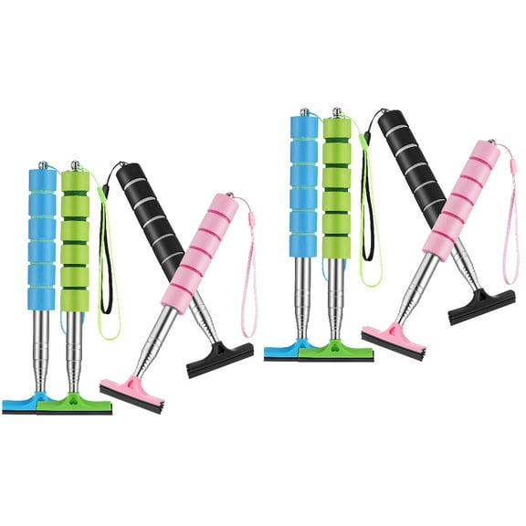 MLINS 8 pcs Side Mirror Squeegees Mini Squeegees Retractable Car Mirror Wiper Car Rear View Mirror Cleaner Squeegees