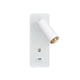 thumbnail image 1 of Moyic Adorno de luz de pared giratorio ajustable para Hotel, lámpara giratoria para sala de estar y dormitorio de 3000K con puerto USB, accesorio de Iluminación y accesorios Blanco Moyic HA066252-01B, 1 of 6