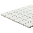 thumbnail image 4 of The Tile Life Penthouse 2" x 2" White Matte Porcelain Mosaic Floor and Wall Tile Case of 9, 4 of 5