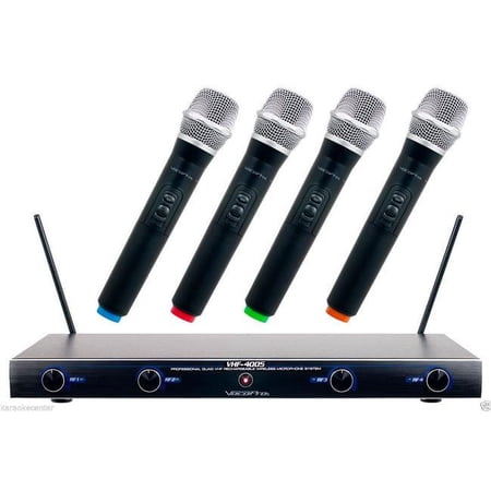 UPC: 0692868400582 | Vocopro VHF40051 I  J  K  L Frequency Four Channel Rechargeable Vhf Wireless Microphone System