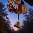 thumbnail image 7 of SLYNSHome Ghost Black Cat Acrylic Suncatcher With Bell, Stained Glass Style Moon Pumpkin Hanging Ornament, Window Porch Decor For Halloween Fall Harvest Home Decor, 7 of 7
