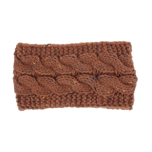 Serre-Tête d'Hiver pour Femmes, Tricoté Coupe-Vent, Larges Oreilles, Accessoires de Moto pour Adolescentes, Fil Rouge Rouille