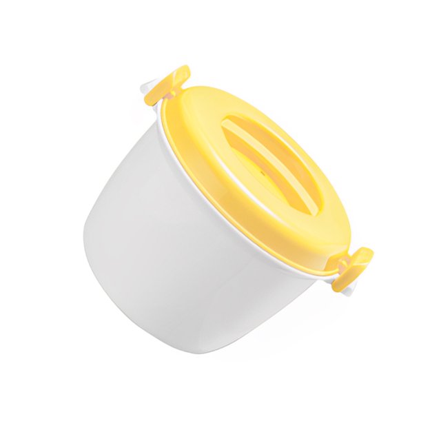 Matsuzay Olla arrocera de 3,8 l, vaporera para microondas, minifabricante de horno, contenedor de cocina, utensilios para sopa, olla de vapor Cocina y Comedor Amarillo L Matsuzay HA083783-02